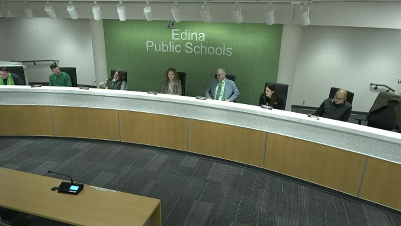 Thumbnail image for Edina Public Schools - November School Board Meeting