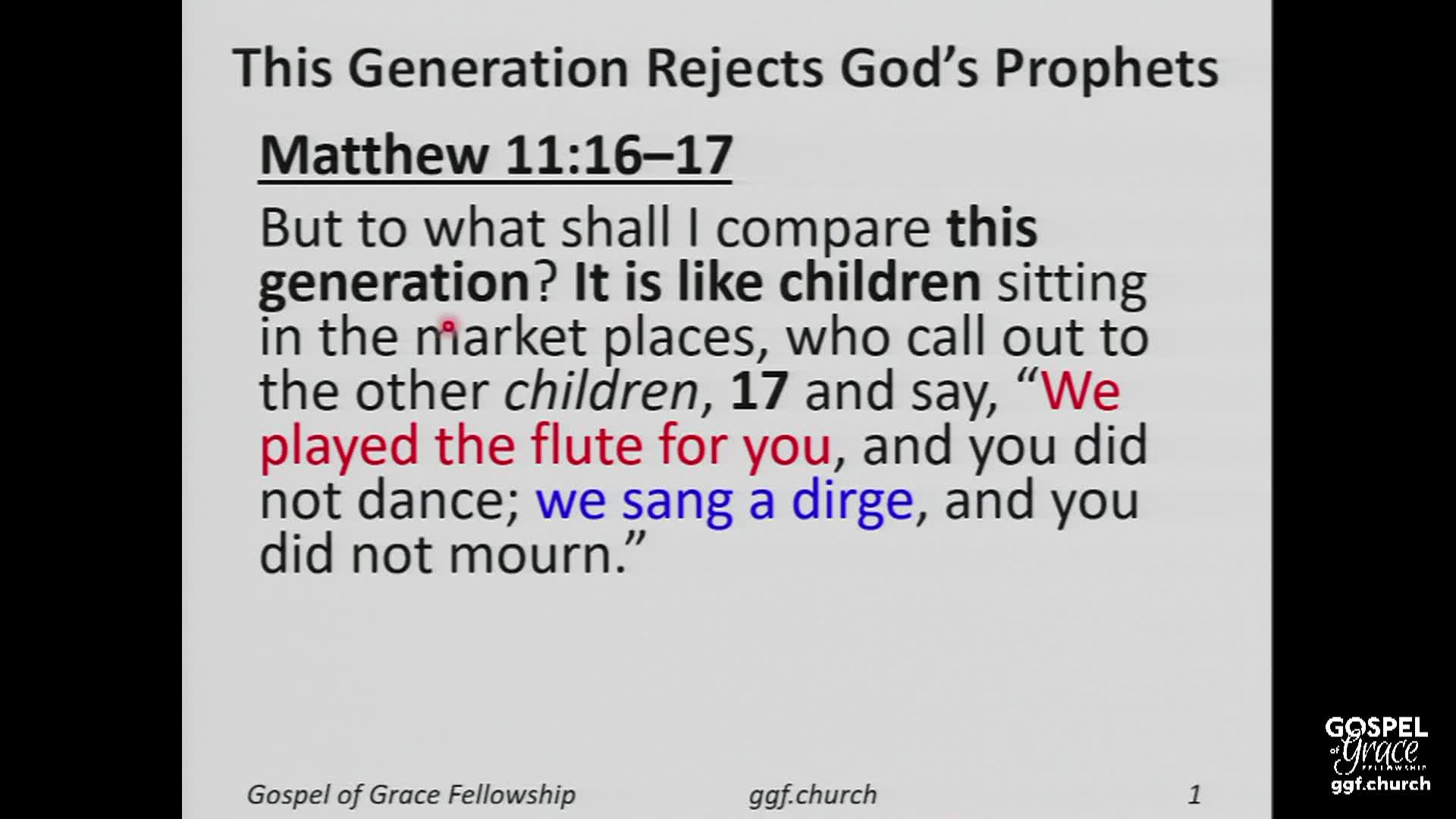 Thumbnail image for Gospel of Grace Fellowship